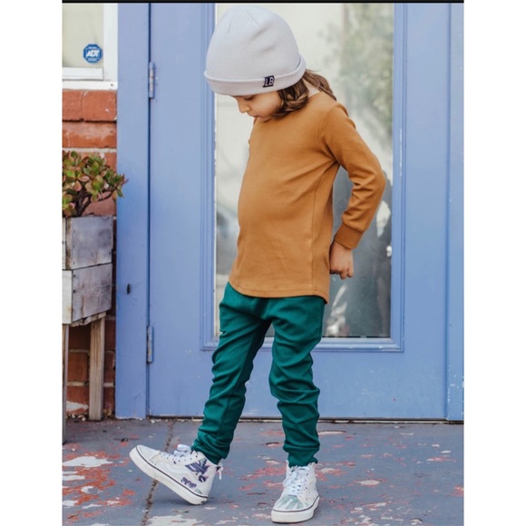 Me and Reekie Boys Deep Teal Joggers sz 5/6 - Picture 1 of 9